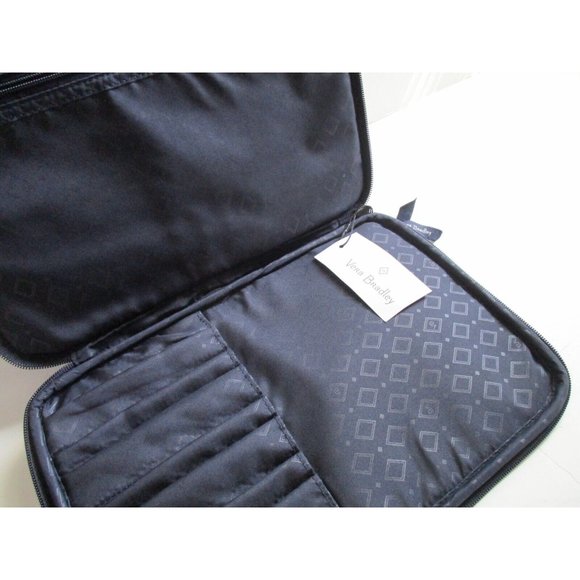 **Vera Bradley Toucan Party Navy Blue Cosmetic Brush Makeup Travel Case - NWT - Picture 10 of 10